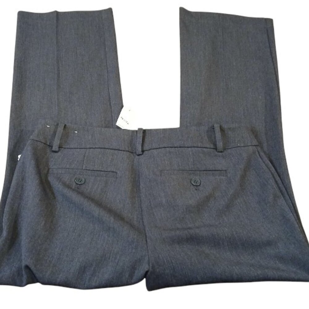 NWT LOFT "Original Dress Trouser" Gray Wide Leg 6P - Picture 7 of 12